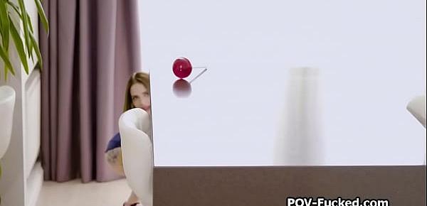  Girlfriend swaps huge lollipop for big dick